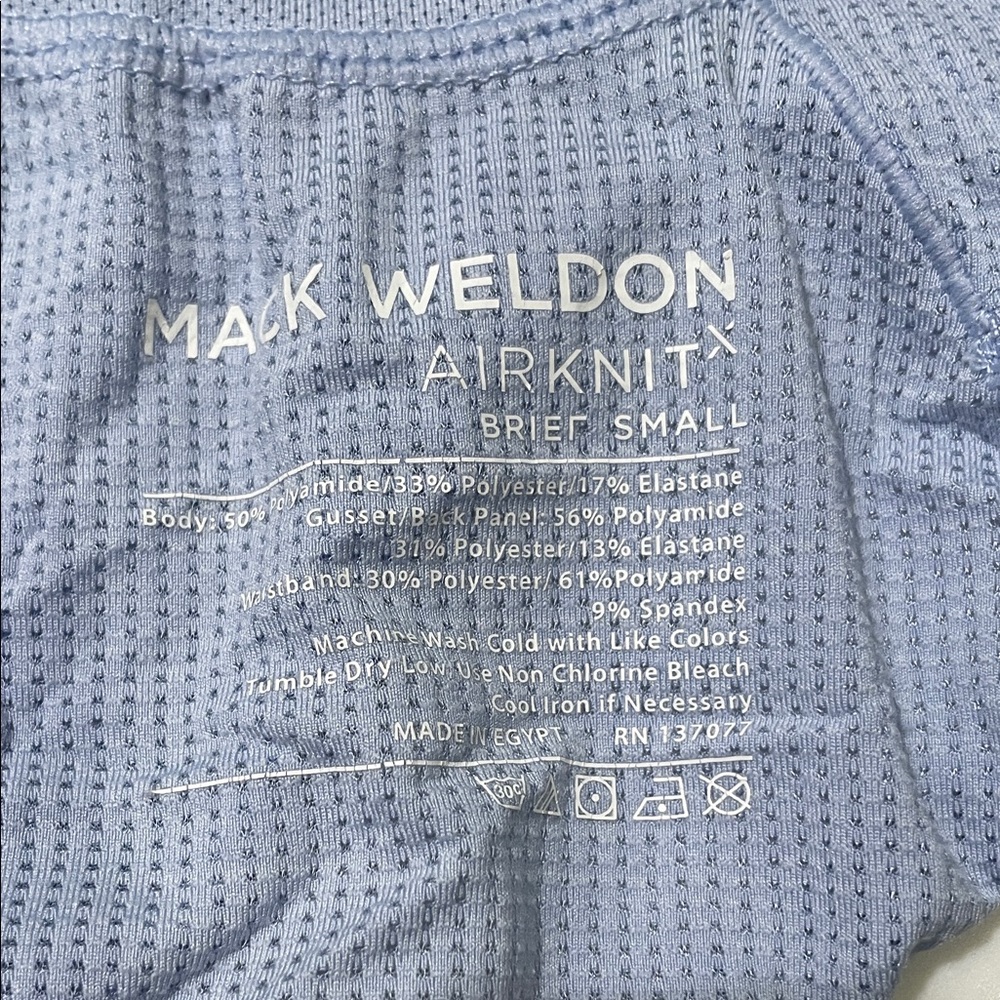 Mack Weldon Light Lavender AirKnit Briefs with Gray Waistband Small - Picture 3 of 3